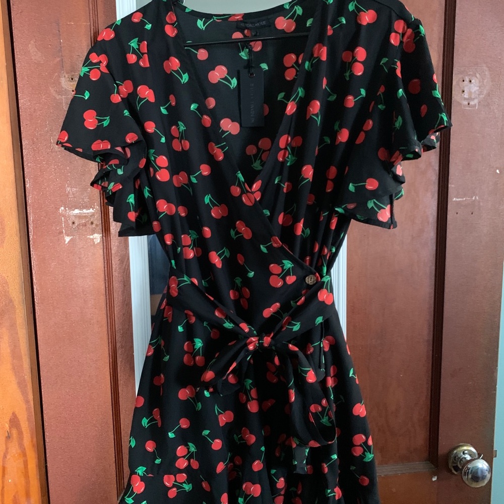 Cherry print dress